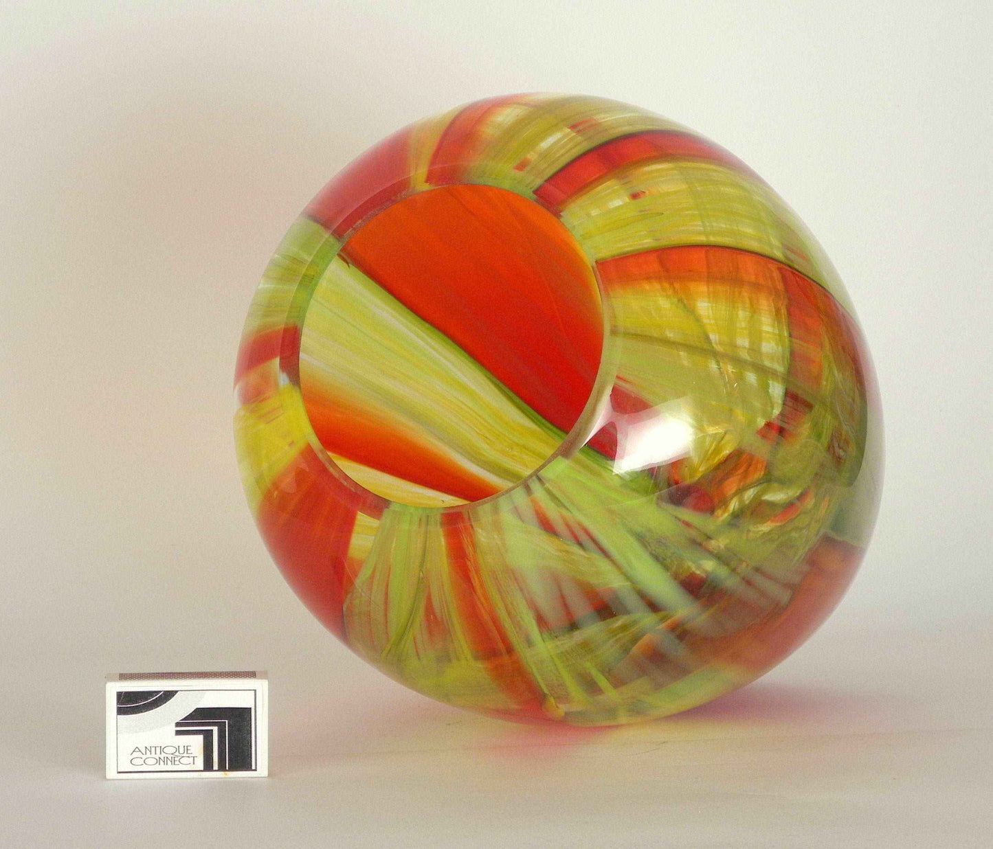Bodenvase rot gelb
