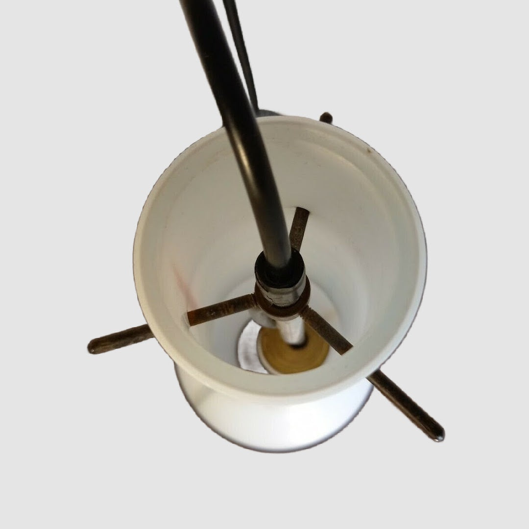 White ceiling lamp Murano around 1950-60
