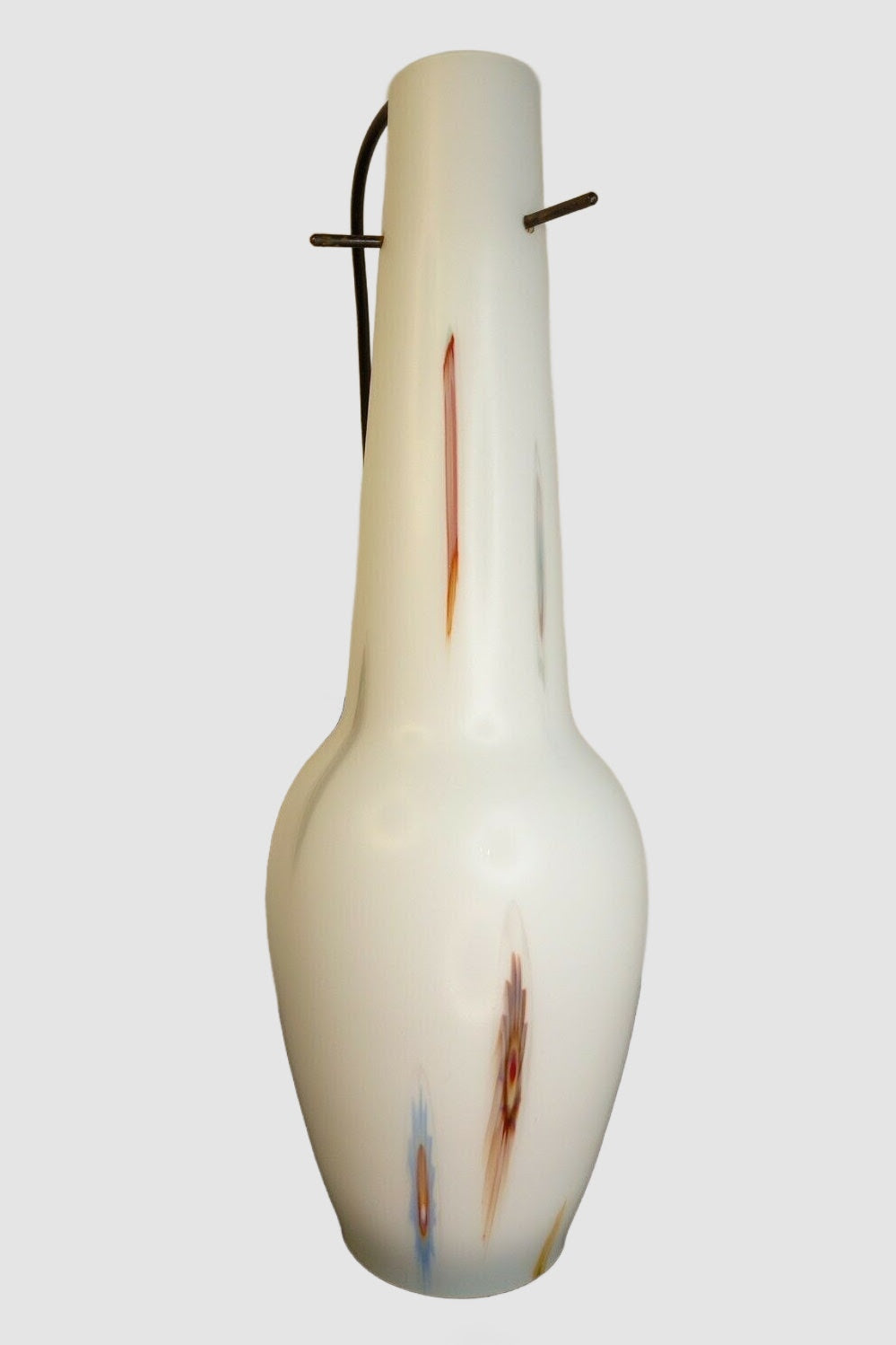 White ceiling lamp Murano around 1950-60