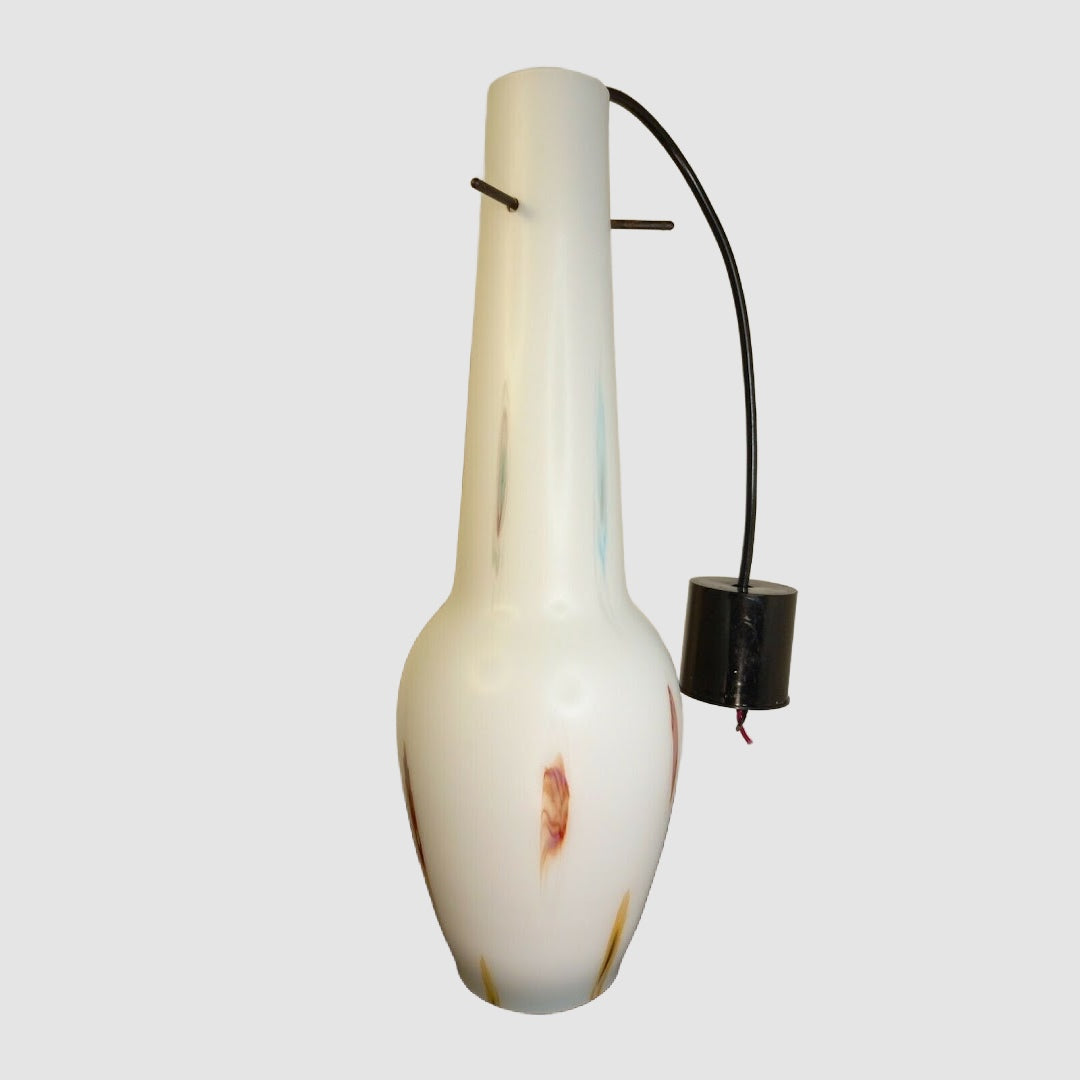 White ceiling lamp Murano around 1950-60
