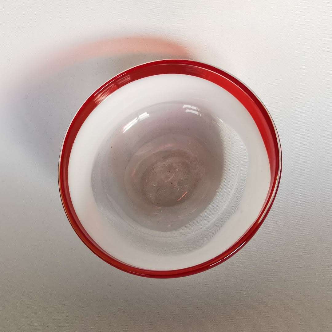 Murano Glasschale Zecchin signiert.
