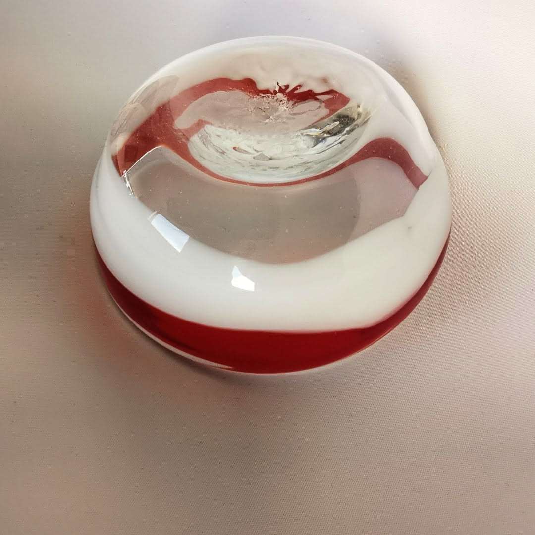 Murano Glasschale Zecchin signiert.
