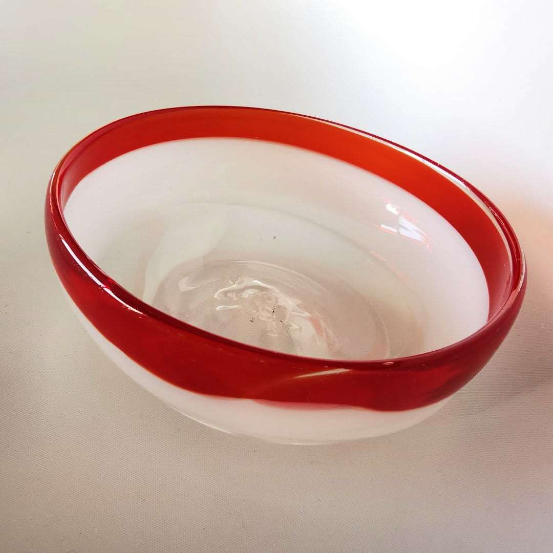 Murano Glasschale Zecchin signiert.