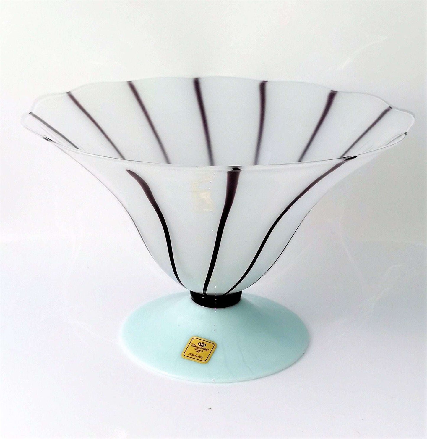 Grosse Glasschale, Glashütte Theresienthal Dekorative Gefäße Glashütte Theresienthal