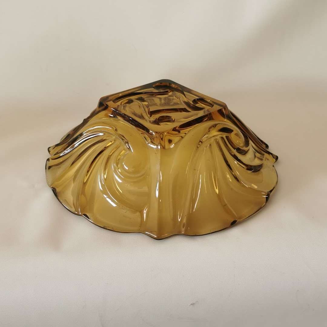 Grosse Art Déco Glasschale um 1920-40.