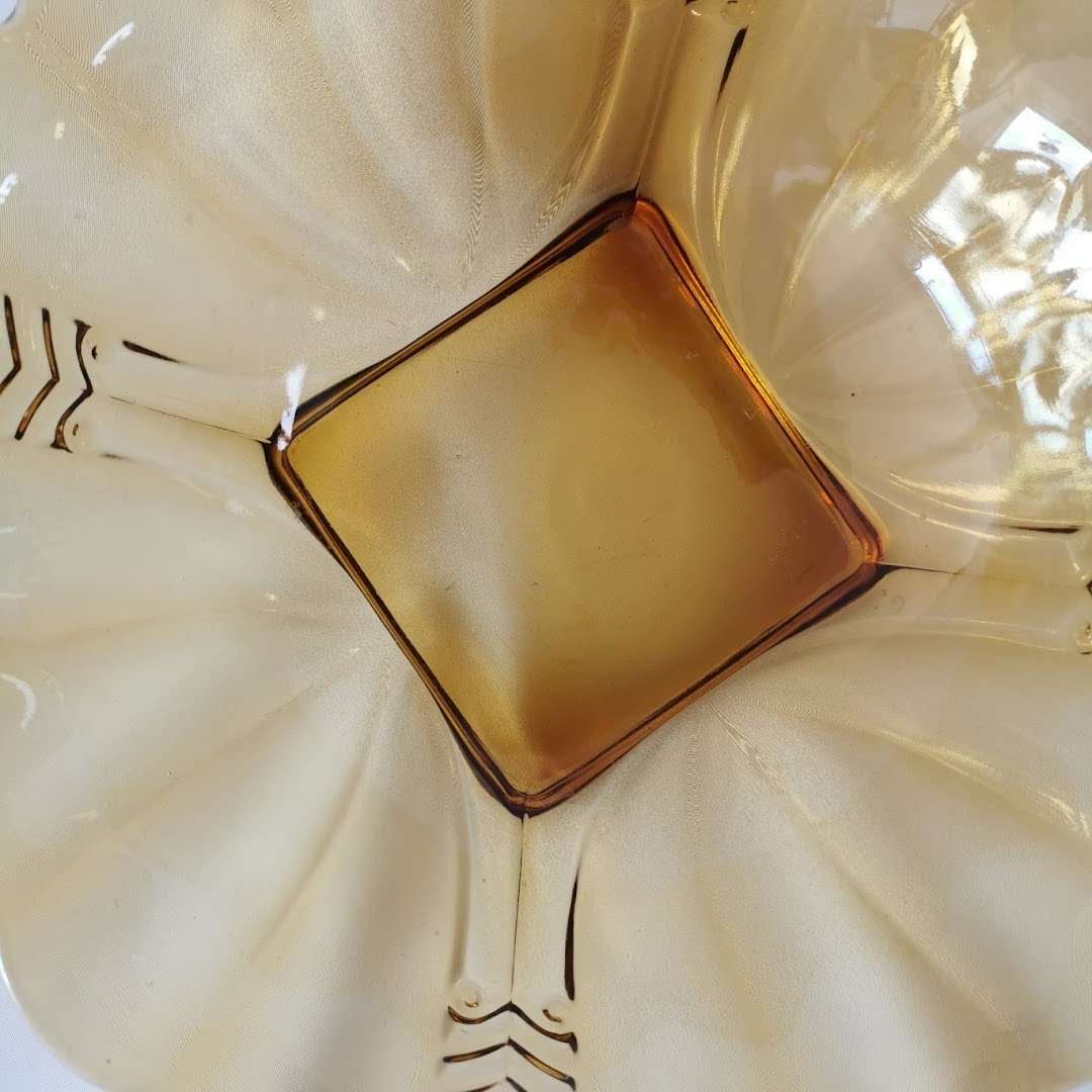 Art Déco Glasschale 1920-40.