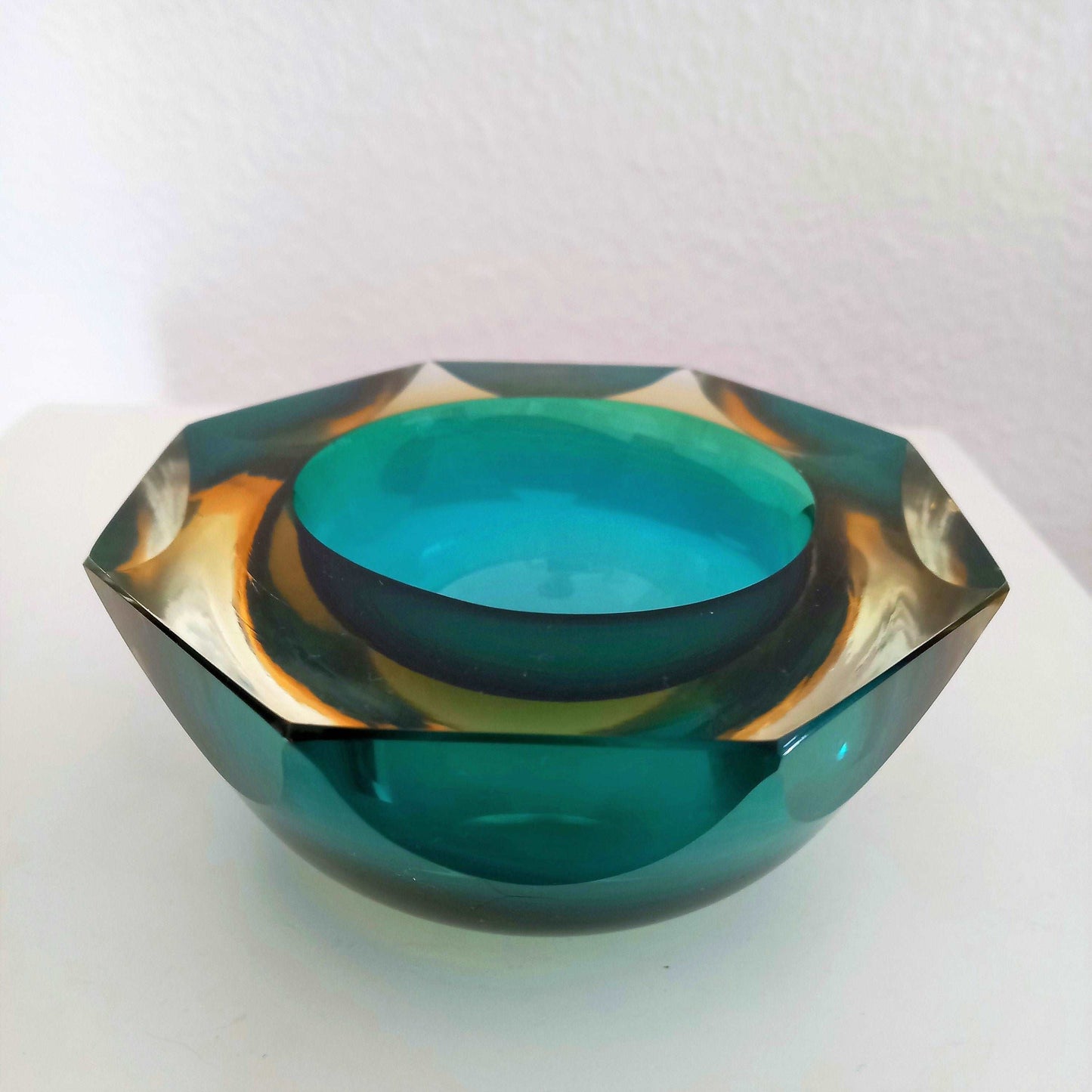 Blockschale von Seguso Murano um 1960.