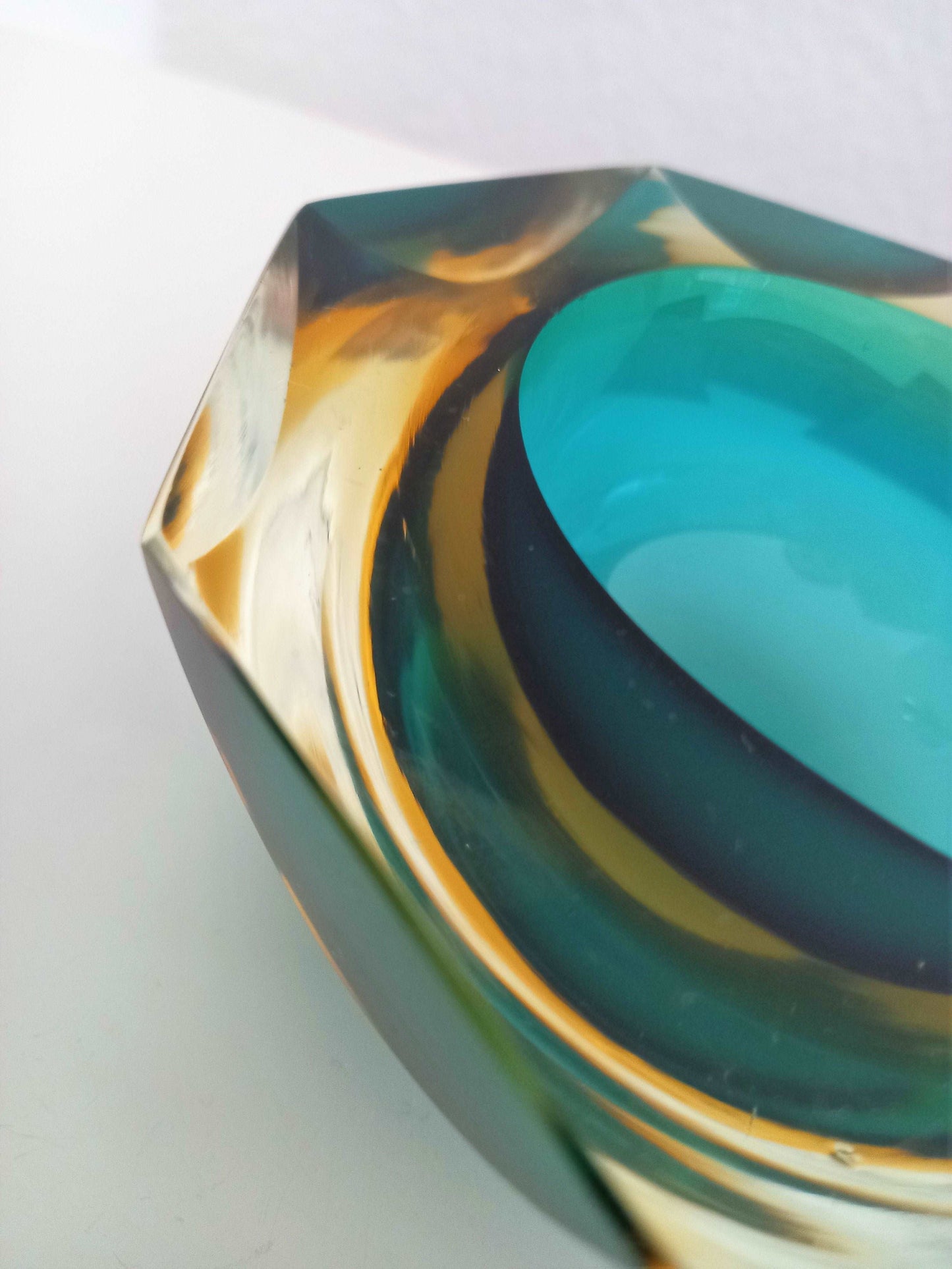 Blockschale von Seguso Murano um 1960.