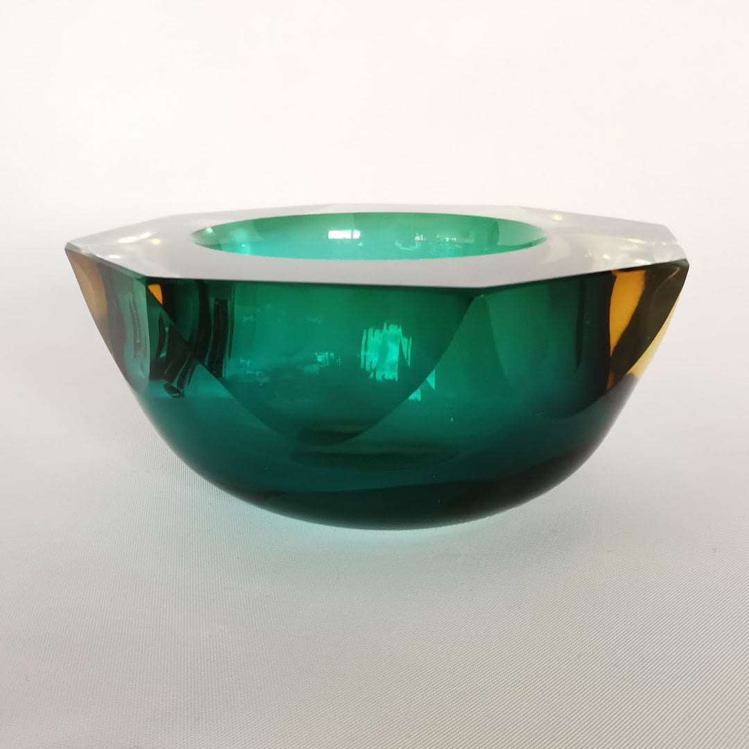 Blockschale von Seguso Murano um 1960.
