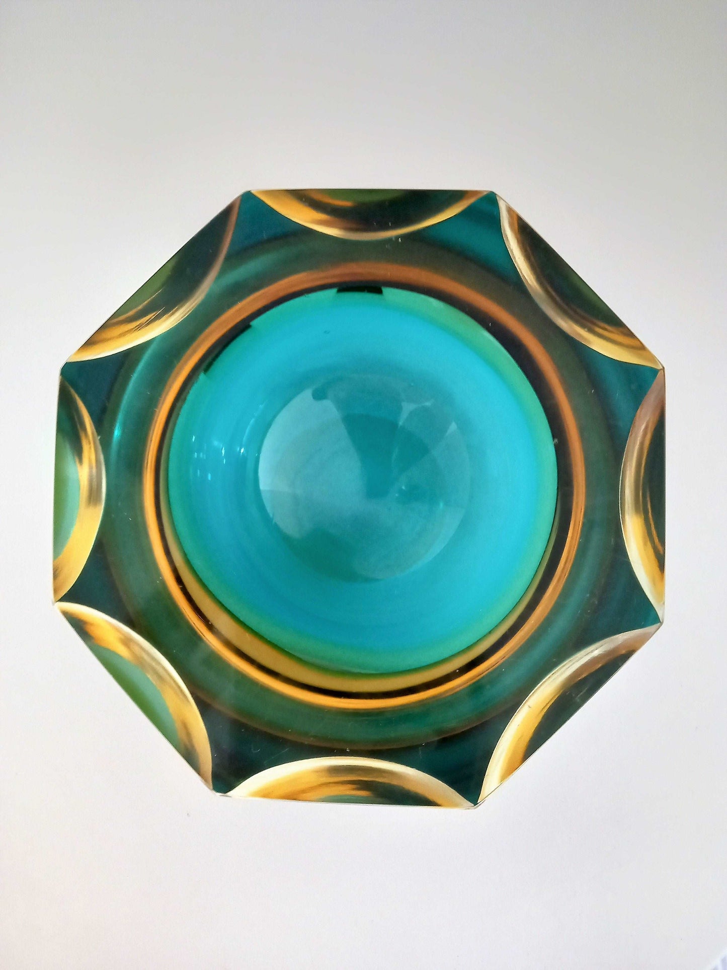 Blockschale von Seguso Murano um 1960.