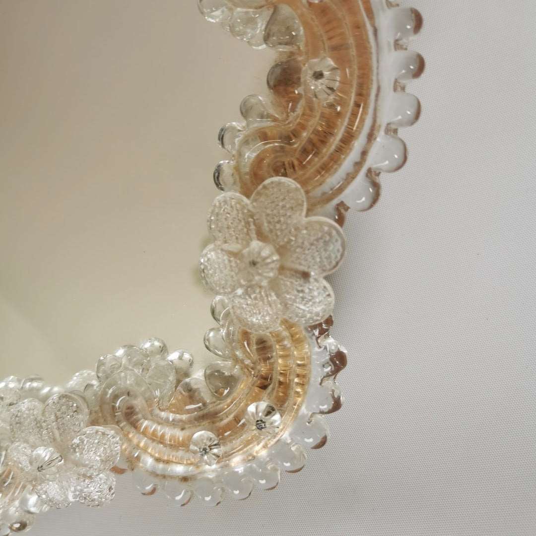 Vintage Spiegel Venedig Murano um 1950.