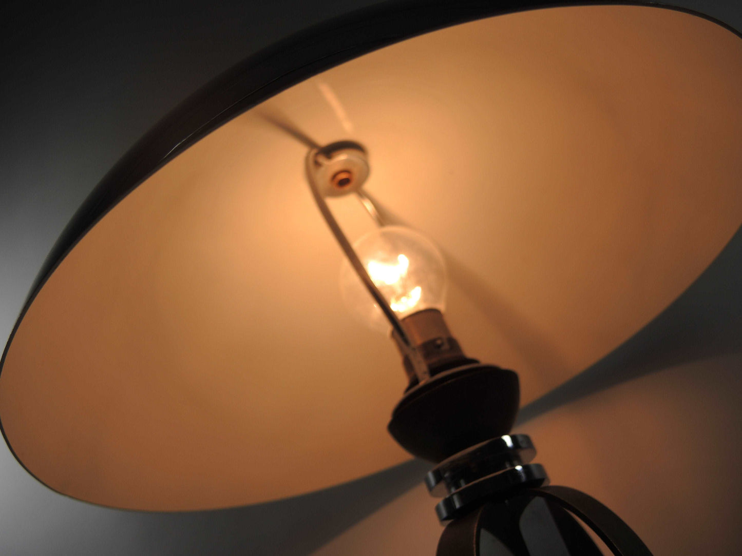 Art Déco Tischlampe, Chrom, Bronze und Nickel, Frankreich um 1930 Lampen Art Deco