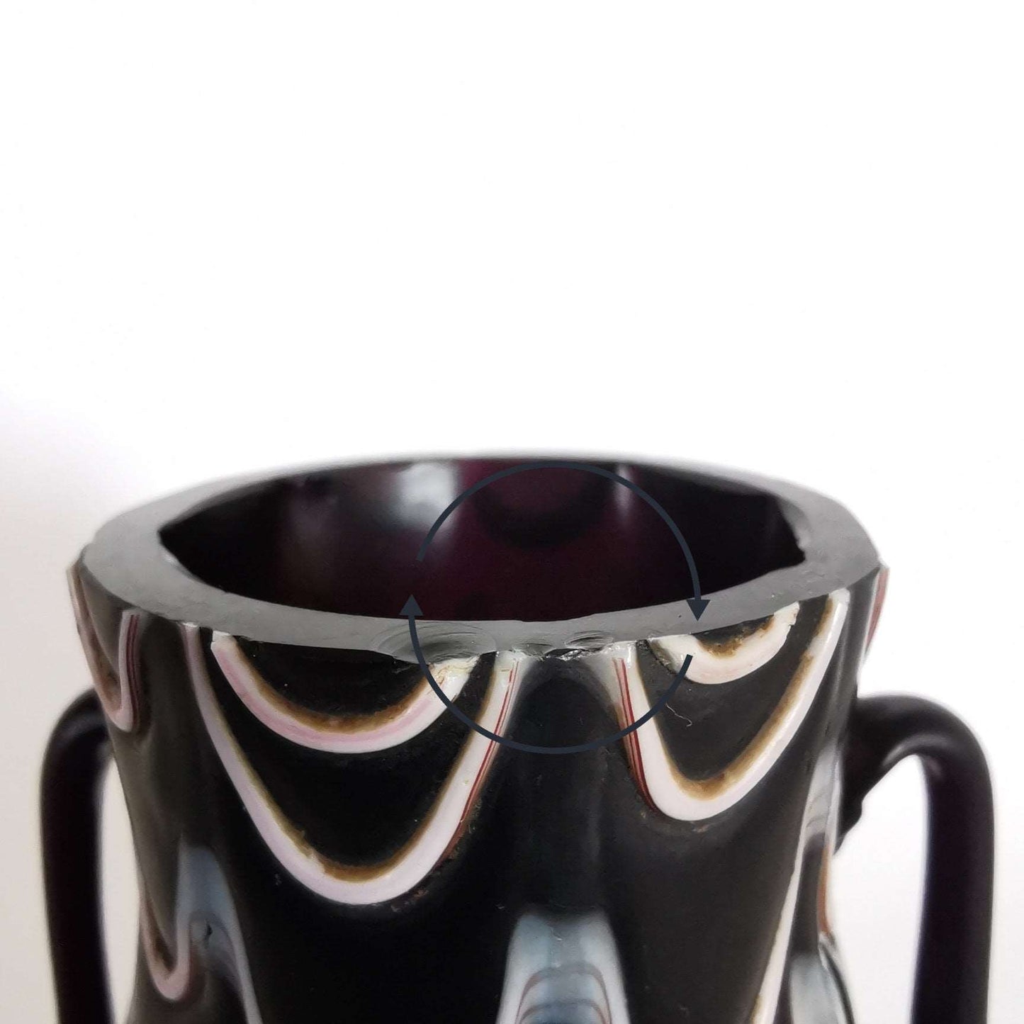 Kleine Vase a Fenicio Fratelli Toso 1900.