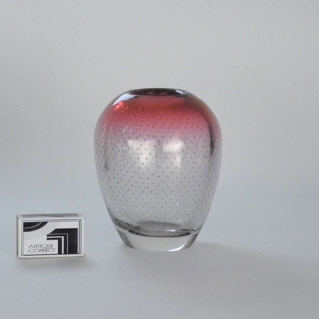 Kleine rosa WMF Vase Perlora um 1950-60.