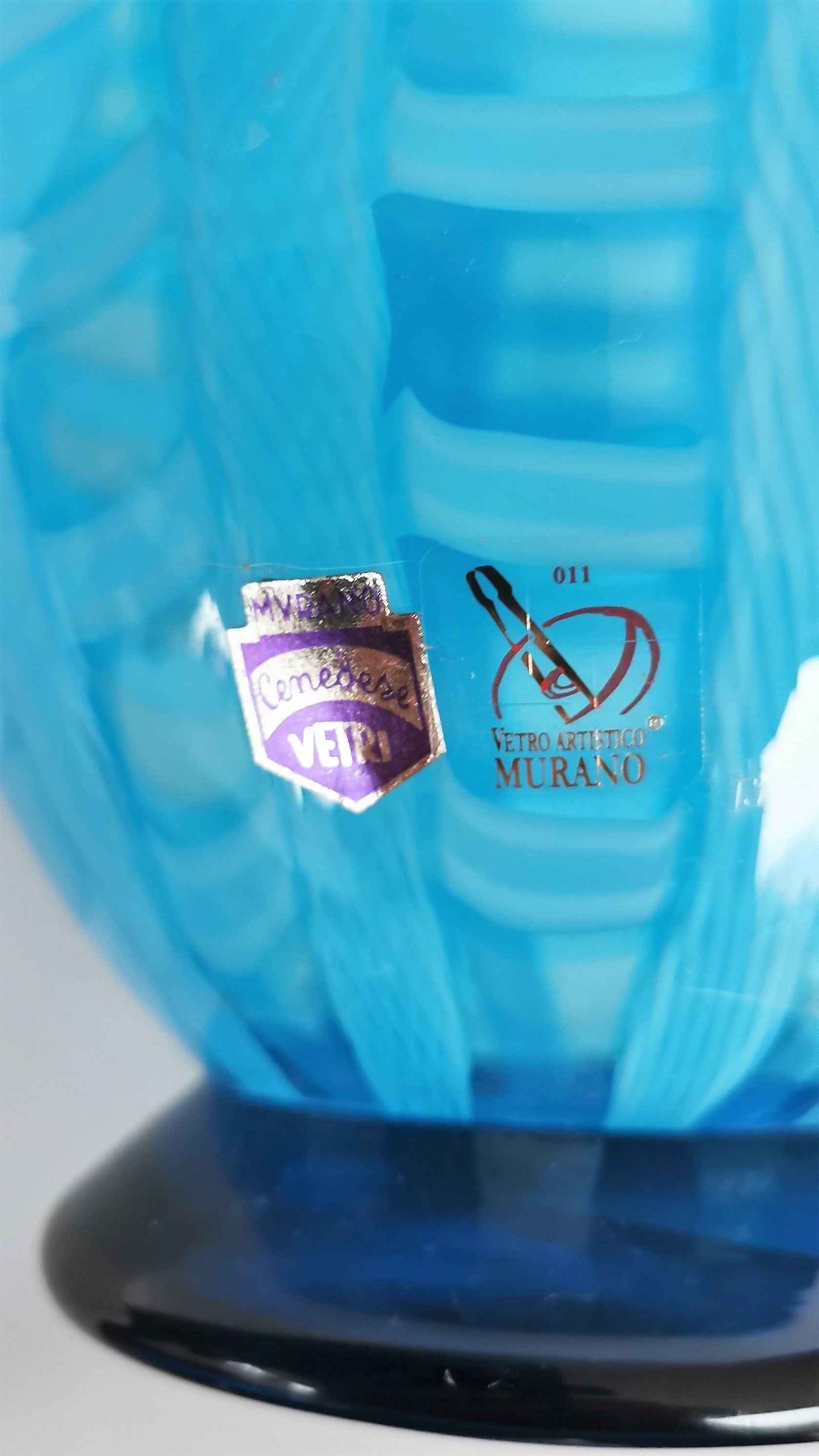Scozzese Vase von Cenedese Murano um 1960