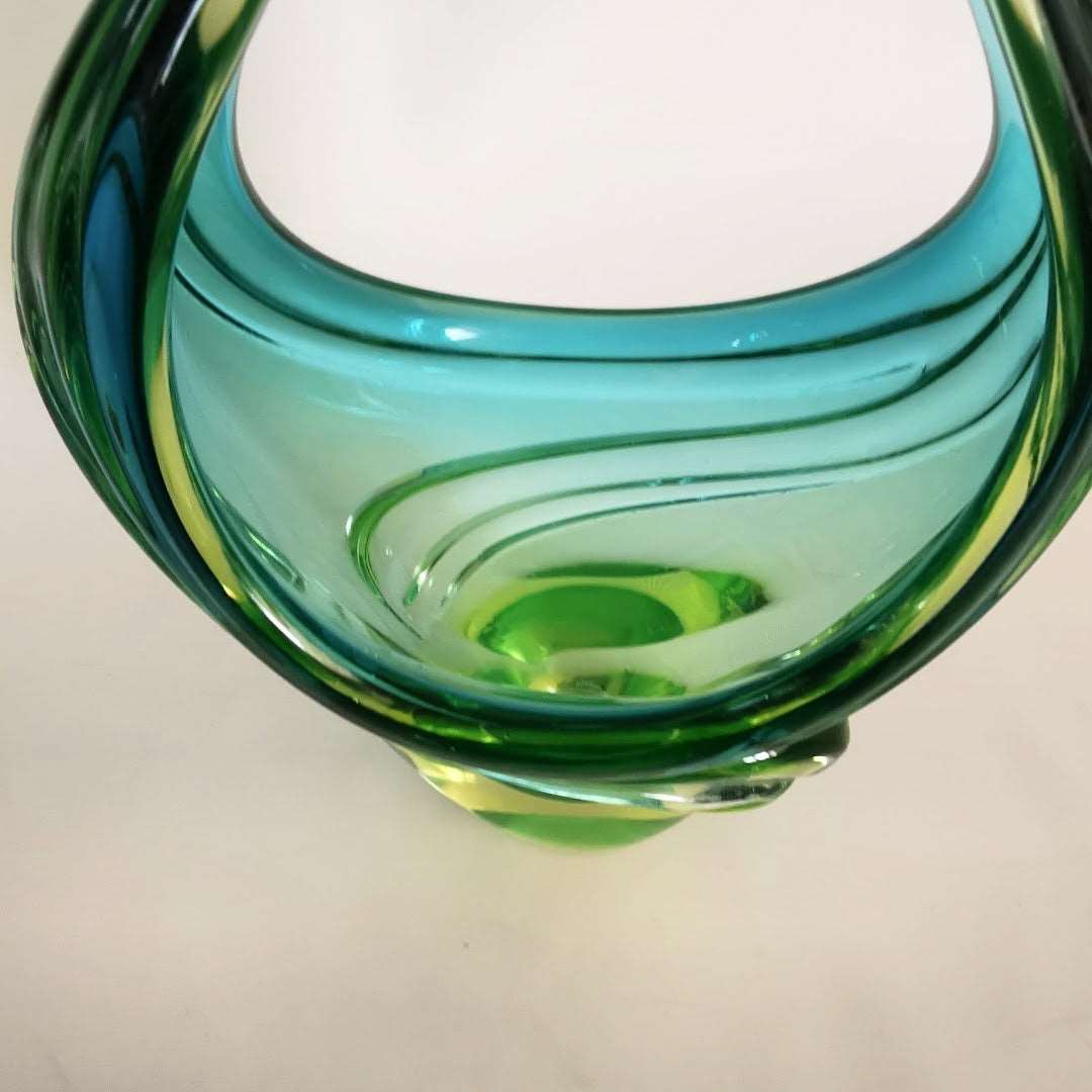 Vintage Seguso Glasschale Murano um 1950.