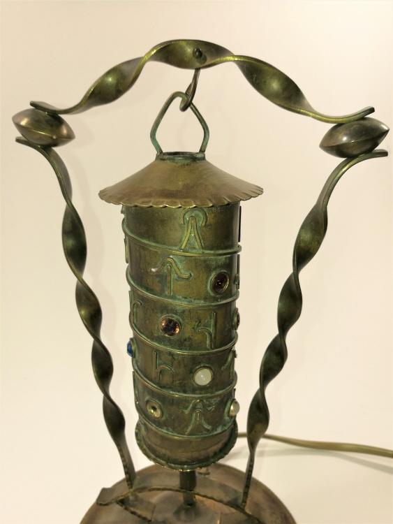 Jugendstil Rauchverzehrer Berger-Lampe um 1910 Rarität.