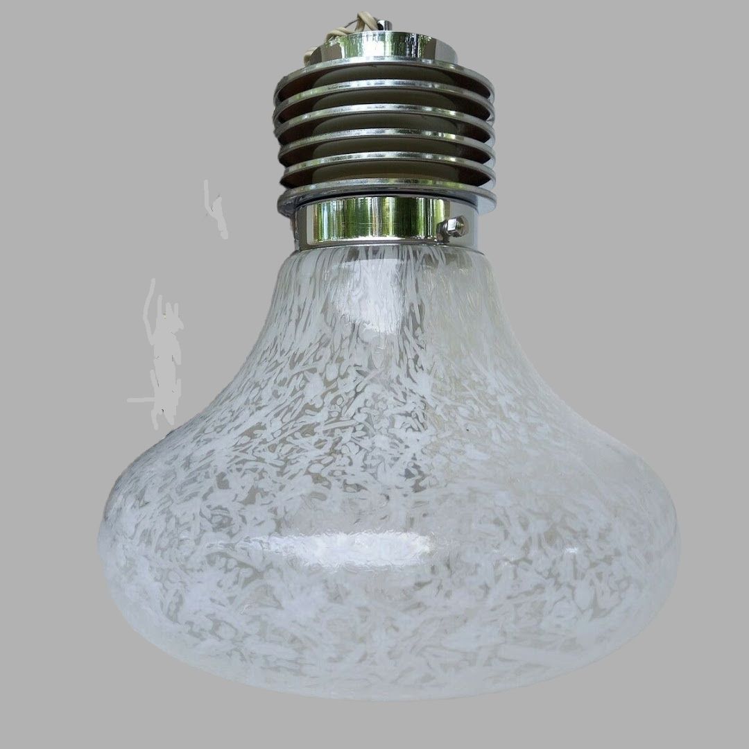 Grosse Hängelampe Design Mazzega um 1960 Deckenleuchten Murano Mazzega