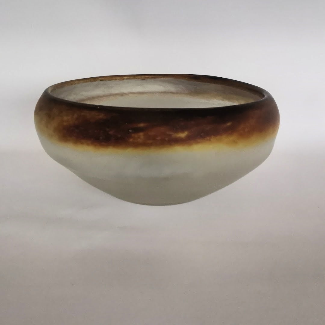 Antike Glasschale Frankreich um 1880-1910.