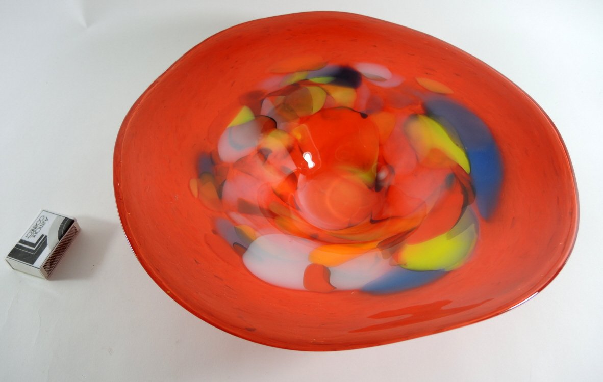 Tolles Set: Bodenvase mit grosser Schale, Tschechien
