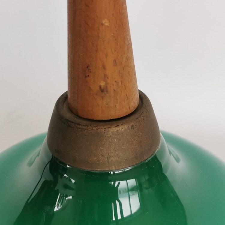 Grüne Deckenlampe Vetreria Vistosi um 1960, Murano Deckenleuchten Vistosi Murano