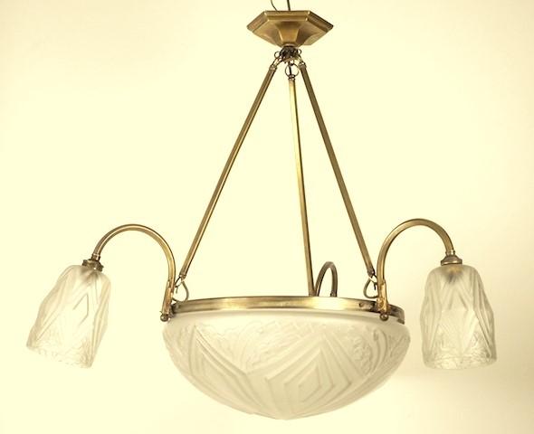 Art Déco Deckenleuchte Frankreich um 1910-30.