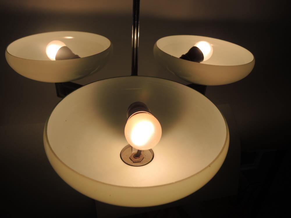Dreiarmige Vintage Design Deckenlampe Deutschland um 1930-40.