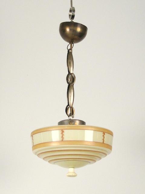 Keramik Deckenlampe, Deutschland 30er Jahre.