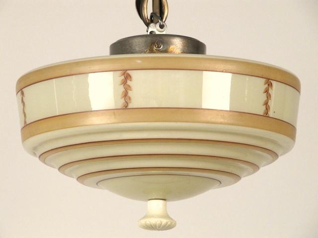 Keramik Deckenlampe, Deutschland 30er Jahre.