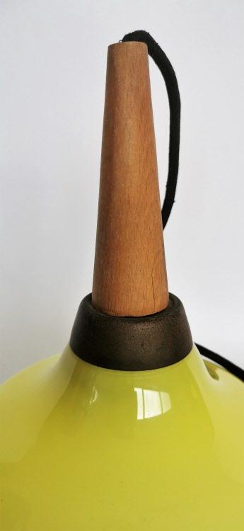 Gelbe Deckenlampe Vetreria Vistosi um 1960, Murano Lampen Vistosi Murano