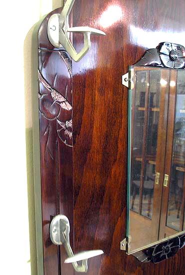 Art Déco Wandardgarderobe Frankreich Coat Tack um 1925