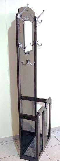Art Déco Wandardgarderobe Frankreich Coat Tack um 1925