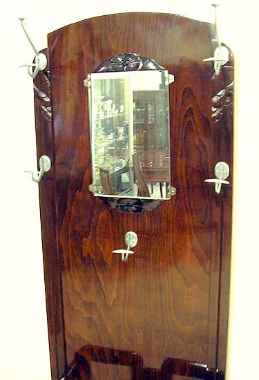Art Déco Wandardgarderobe Frankreich Coat Tack um 1925