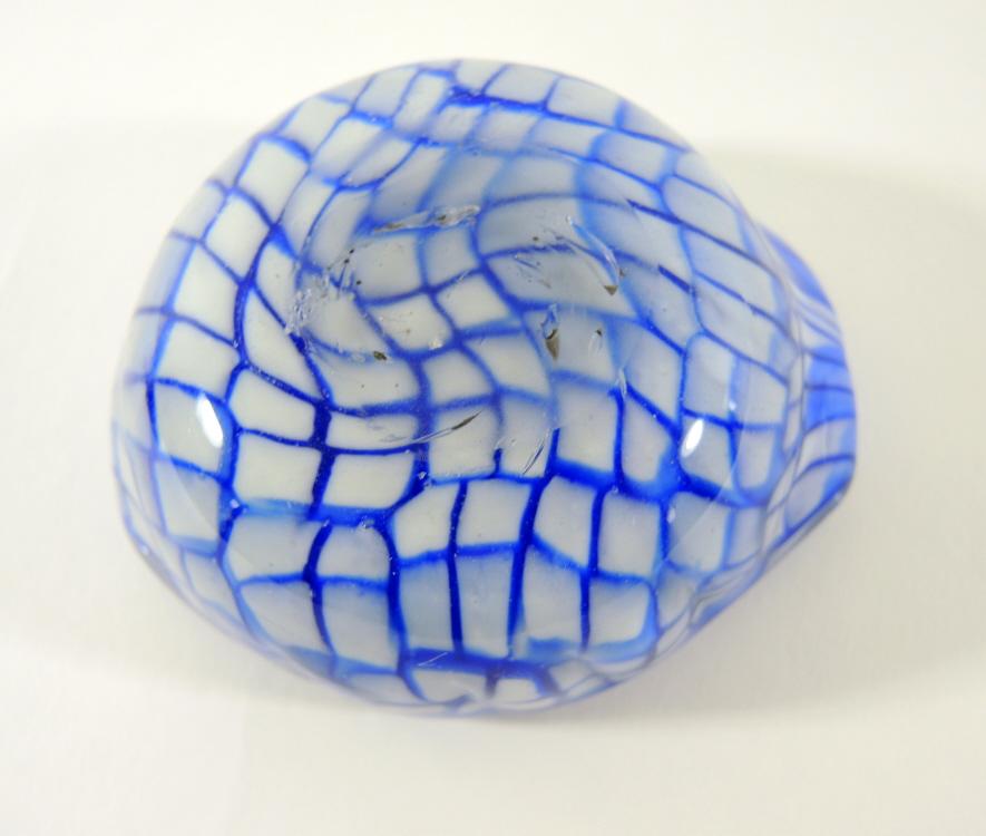 Kleine blaue Murrinen Schale Murano.