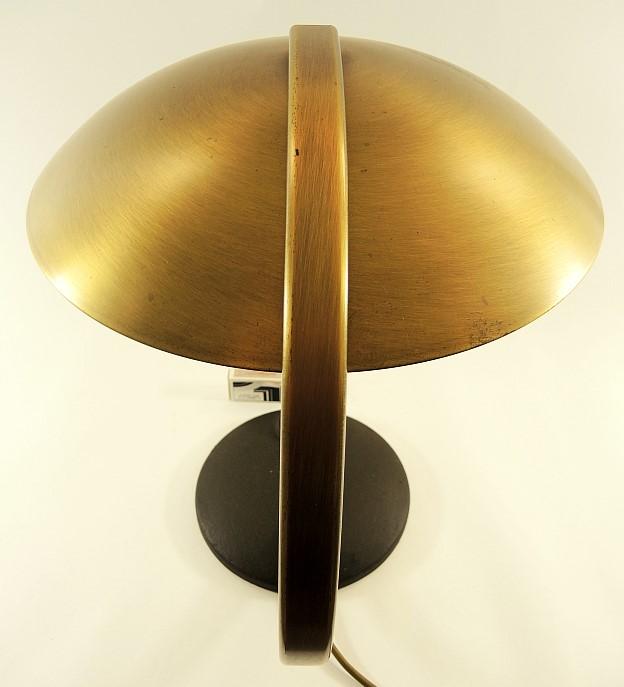 Grosse, antike Messinglampe um 1930-40.