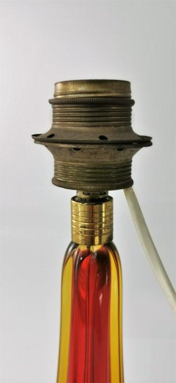 Lampenfuss Murano Sommerso Glas um 1960