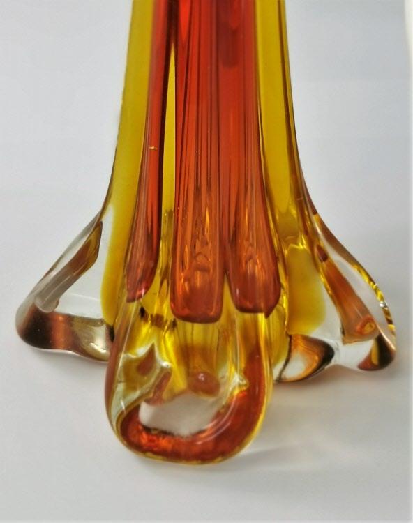 Lampenfuss Murano Sommerso Glas um 1960