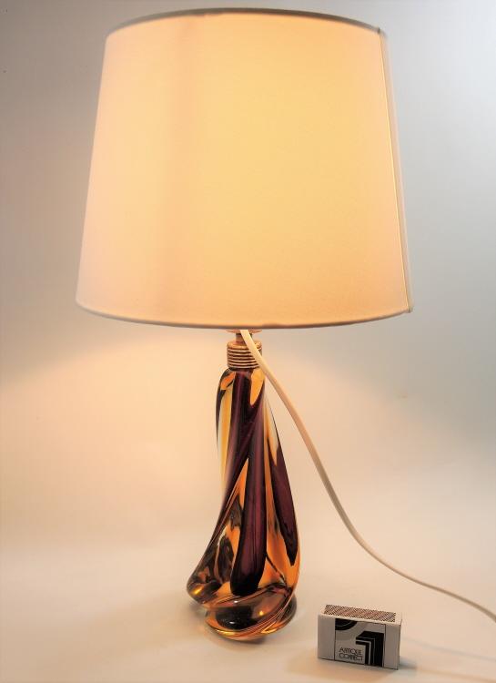 Murano Seguso Lampenfuss um 1950.