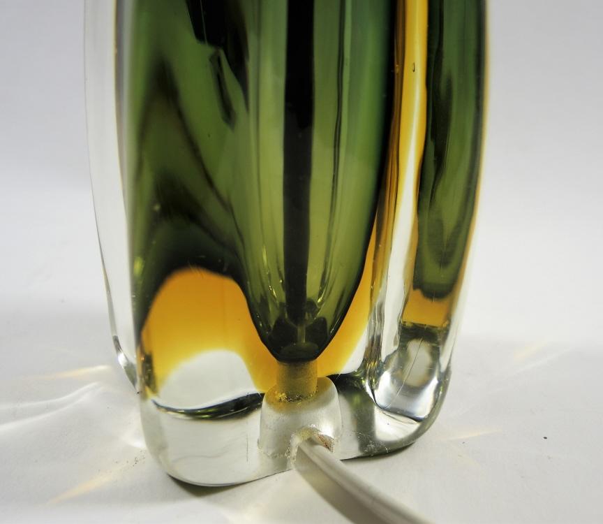 Lampenfuss Murano, Sommerso 1960- 1970.