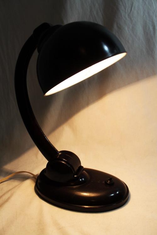 Art Déco Bakelit Tischlampe, E. K. Cole, Original