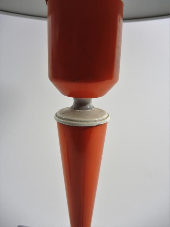 Orange Louis Kalff Tischlampe von Philips, Belgien um 1950