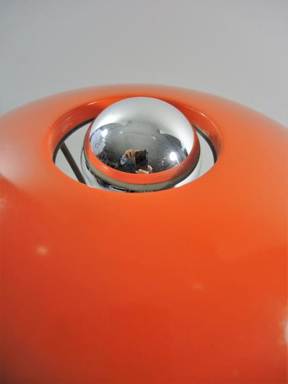 Orange Louis Kalff Tischlampe von Philips, Belgien um 1950