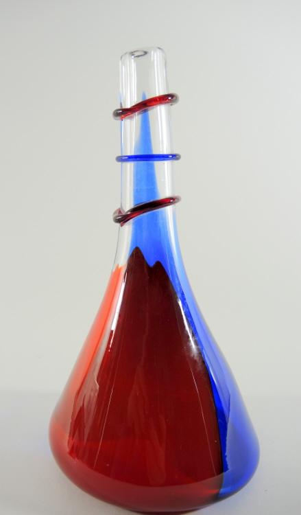 Seltene Vase von Salviati, signiert, Murano