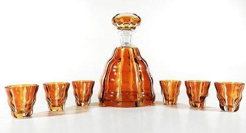 Tritschler Winterhalder & Co. Art Déco Karaffe mit 6 Gläsern