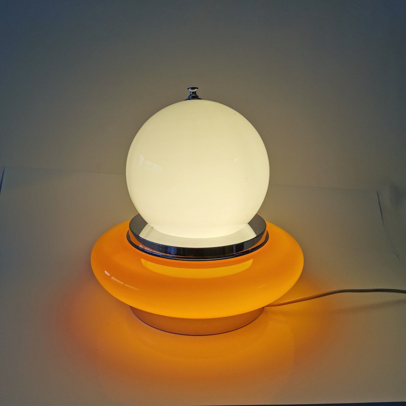 Vintage Tischlampe Mazzega um 1970.