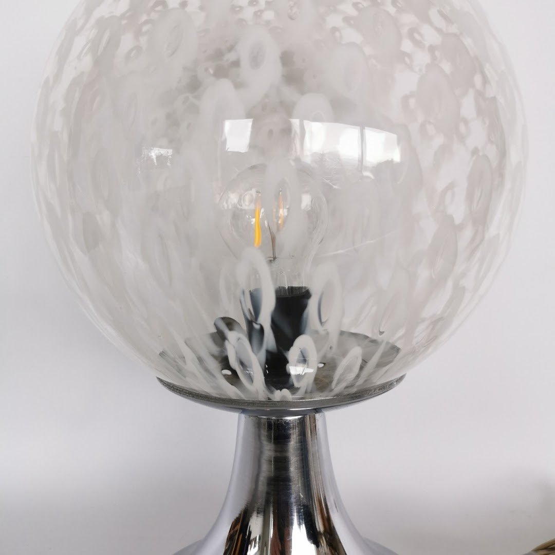 Grosse Pilz Lampe Design Mazzega um 1970 Lampen Murano Mazzega