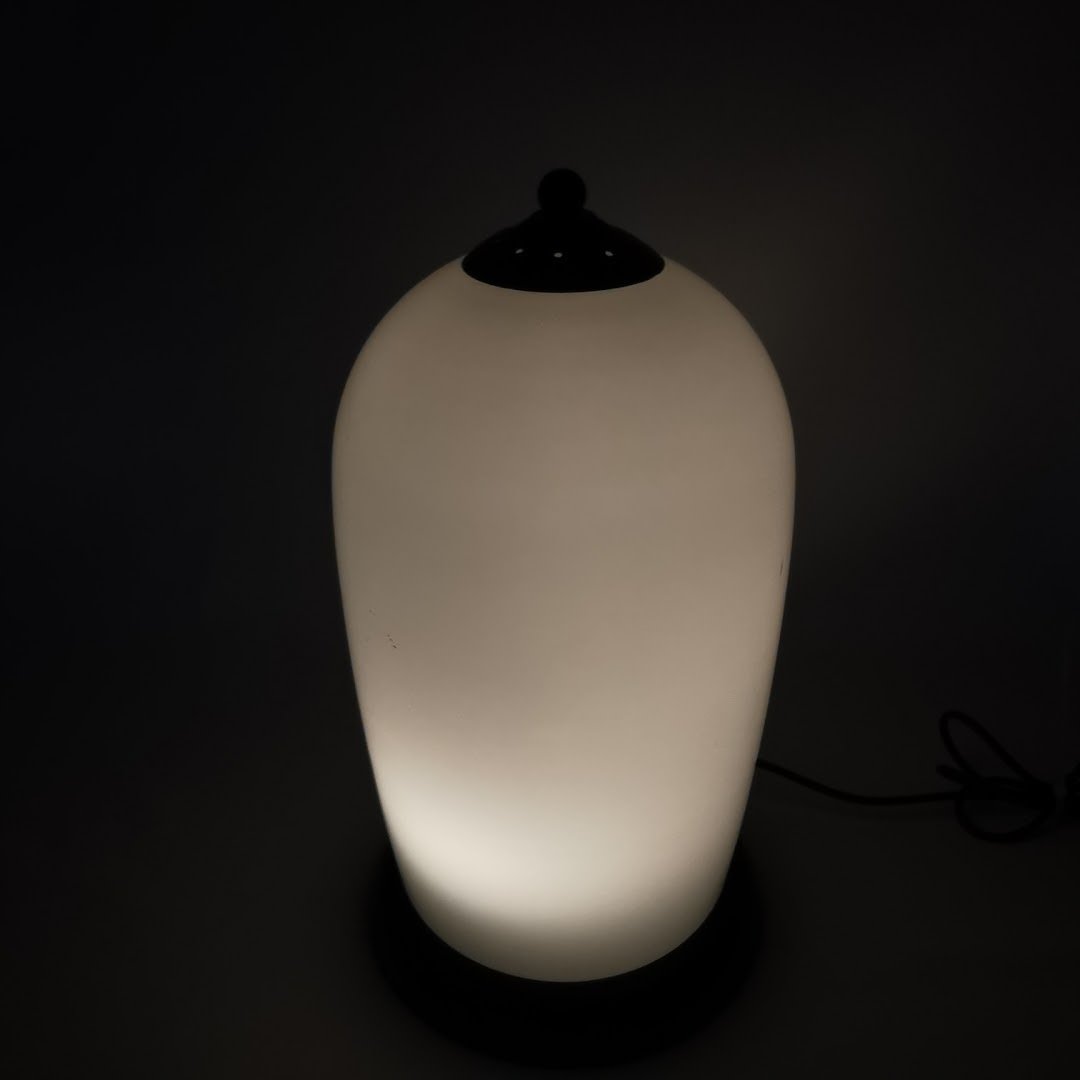 Grosse Vintage Design Tischlampe Murano um 1970 Lampen Murano