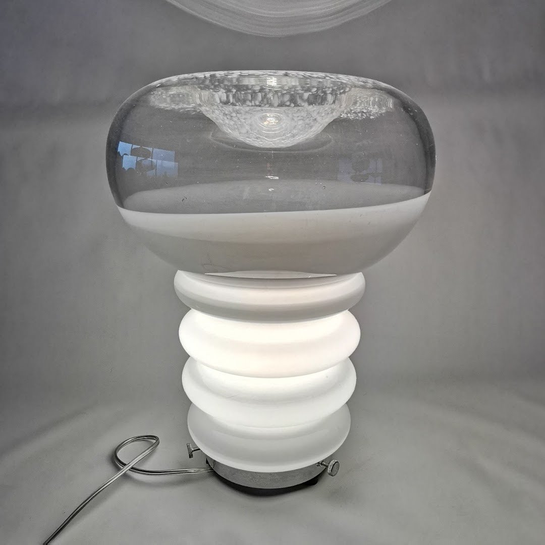 Italienische Vintage Bodenlampe in Glühbirnenform 1960-70 Lampen Carlo Nason Mazzega Murano