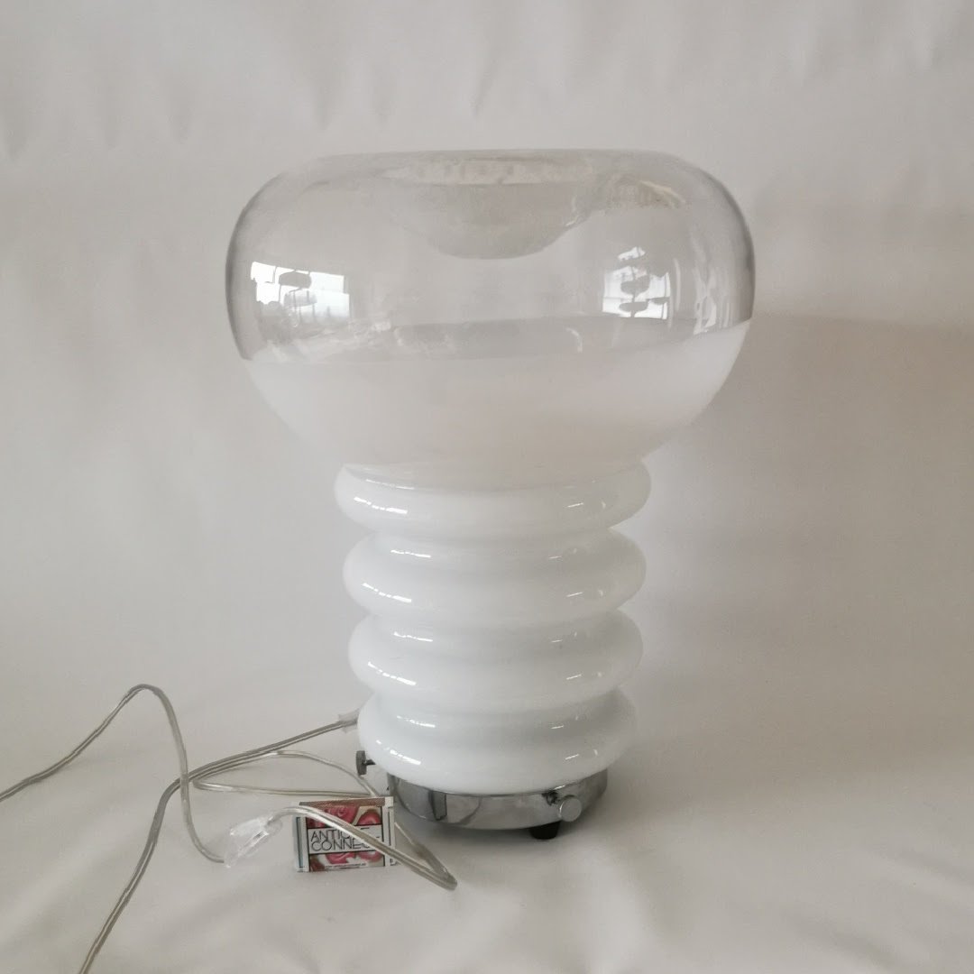 Italienische Vintage Bodenlampe in Glühbirnenform 1960-70 Lampen Carlo Nason Mazzega Murano