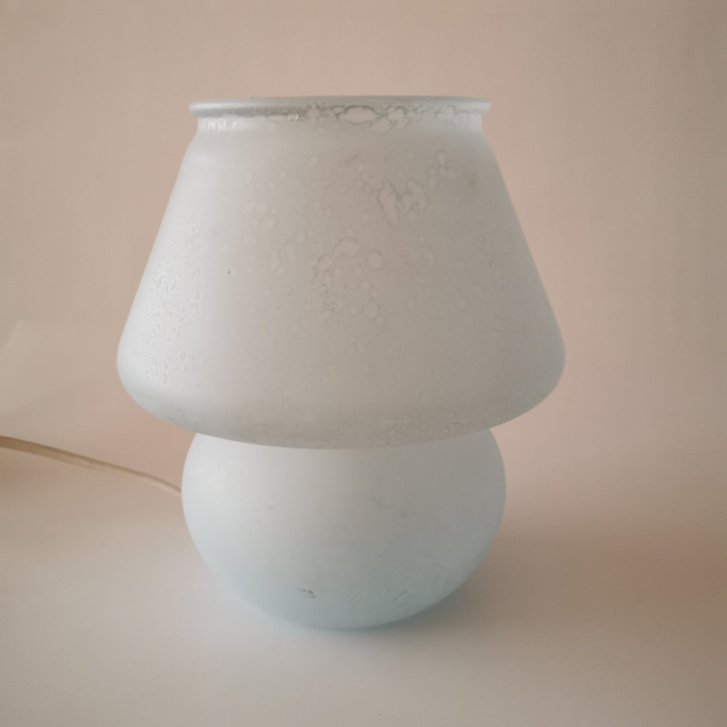 Kleine blaue Tischlampe Italien um 1970 Lampen Made in Italy